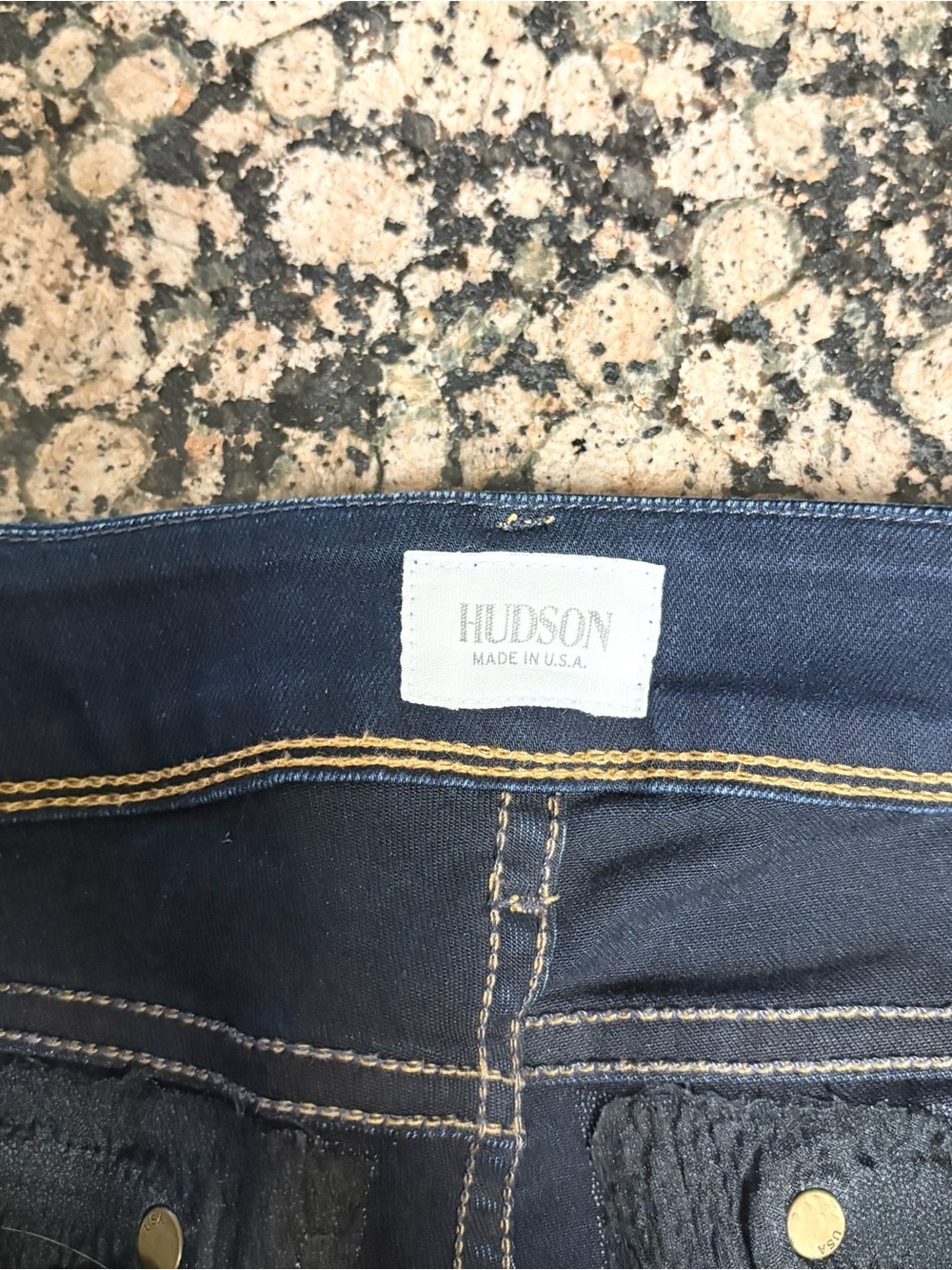 Hudson Beth Baby Boot Cut Jeans Womens Blue Mid Rise Flap Pocket Stretch Size 29 - Picture 5 of 8